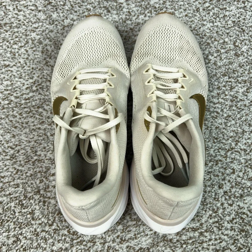Nike Air Zoom Pegasus 41 Shoes Womens Size 10 Beige React Running Sneakers Gym